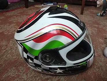 qazel matoru: Ariga kask satilir.temiz italyan malidi.vizorunda ciziglar var.arxa — 1