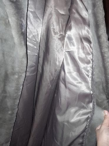 Шубы: Шуба, 2XL, 4XL, цвет - Серый — 5