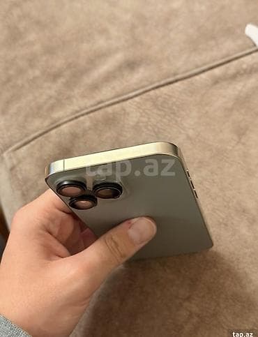 iphone 12 pro dual sim: IPhone 16 Pro Max, 256 GB, Natural Titanium, Zəmanət, Simsiz şarj, Face ID — 4