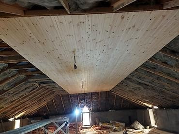 termo aqlay vurulmasi: Mansard çardaqlarının istilik izolyasiyası və taxta tavan üzlənməsi — 2