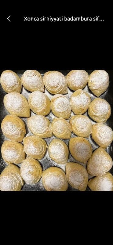 xonça şəkli: Ev şirniyyatları – sifarişlə hazırlanır - Badambura: klassik qat-qat — 1