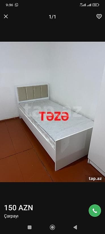 uqlavoy divan modelleri 2020: 1 nəfərlik çarpayı - Minimalist dizayn, ağ rəngli korpus - Yumşaq — 2