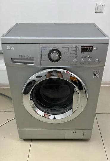 LG paltaryuyan maşın – ön yükləməli, gümüşü korpus Texniki