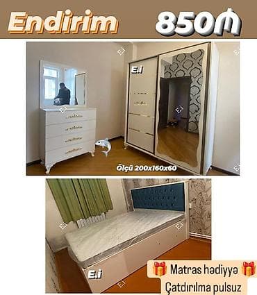 yatağ mebeli: Təknəfərlik çarpayı — 1