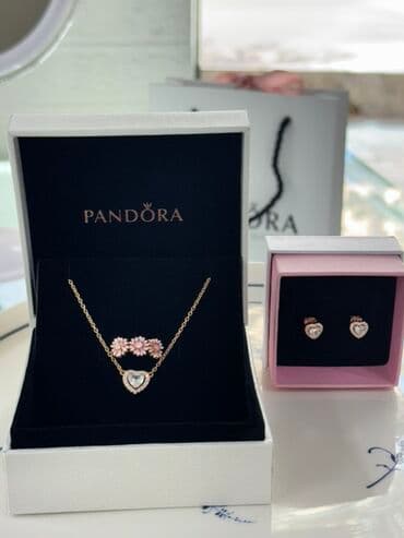 italyan qizili: Dəstə daxildir: Sırğa, Pandora, Gümüş — 3