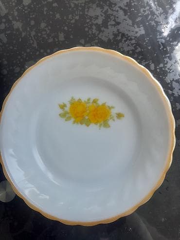 sufre: Boşqablar, 1 əd, rəng - Ağ, Farfor — 1