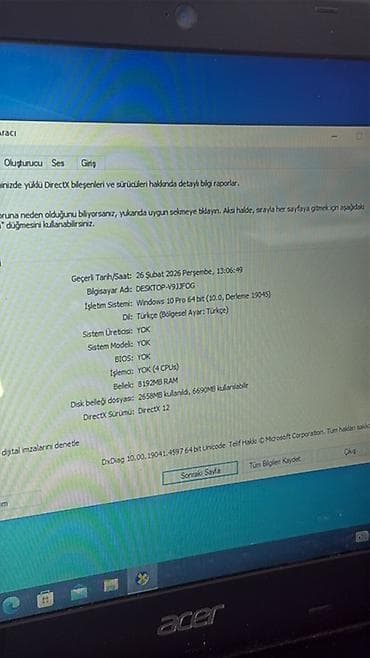 Monitorlar: Acer noutbuk Xüsusiyyətlər: - Prosessor: Intel Core i7, 7-ci nəsil - — 5