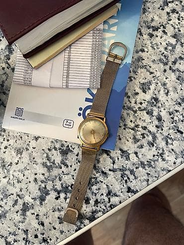 Çantalar: İşlənmiş, Qol saatı, Vostok, rəng - Qızılı — 3