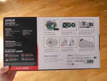 rx 6700 xt qiymeti: Videokart ASRock GeForce RTX 5070 Ti, 16 GB, İşlənmiş — 2