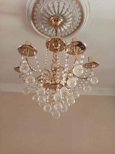 люстр бра светильников: Çılçıraq, 6 lampa, Metal — 1