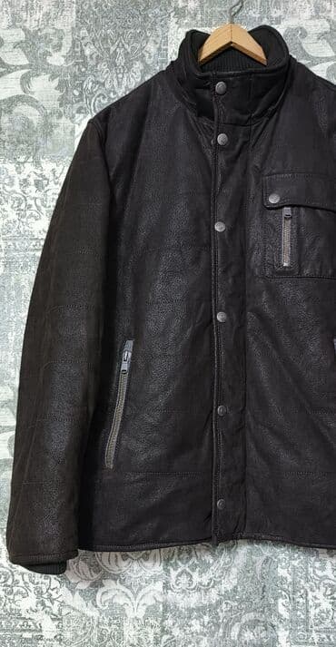 kişi kurtkaları: Kurtka, Dəri, Qış, 2XL — 4