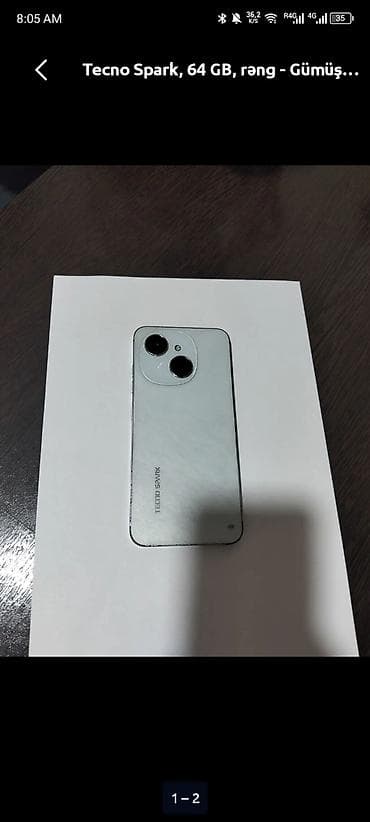 телефон fly fs502 cirrus 1: Tecno Spark, 128 ГБ, цвет - Серебристый, Две SIM карты — 3