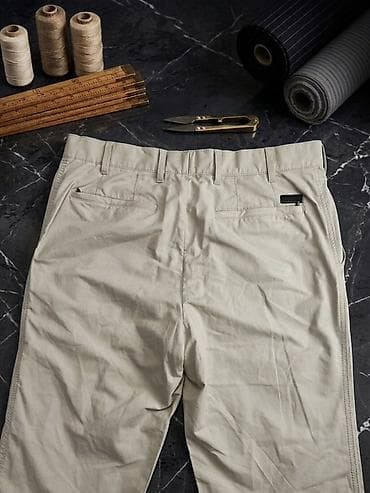 WESTBURY kişi şalvarı – bej rəng - Klassik, gündəlik və ofis tərzinə — 2