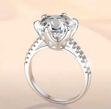 brilyant qaşlı üzük metni: Üzük, Gümüş, 925 Əyar, Brilyant — 4