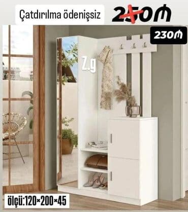 Yeni, Açılan, 2 qapılı Düz dolab, Dəhliz dolabı, Azərbaycan lalafo.az -da Yeni, Açılan, 2 qapılı Düz dolab, Dəhliz dolabı, Azərbaycan