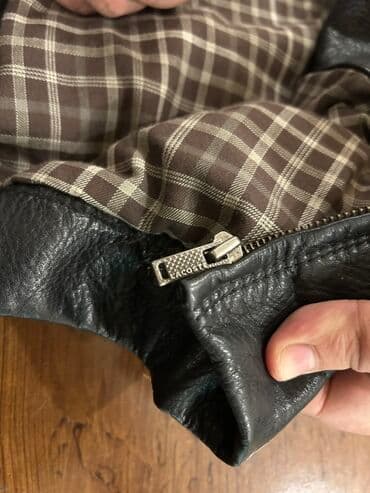 демисезонные кожаные мужские куртки: Lacoste kişi dəri gödəkçə - Brend: Lacoste - Ölçü: 56 (etiketdə 56/7 — 6