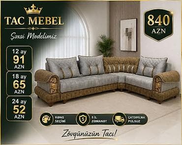 kunc divan uzlukleri: Tac Mebel künc divanları – şəxsi modellər - Elegant dizaynlı L — 2