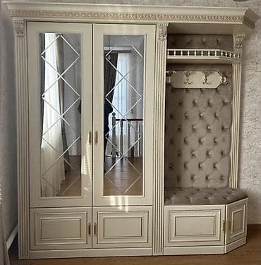 dəhliz asılqanı: 2 qapılı, Güzgülü, Bej, Digər material, Açılan, Düz dolab — 1