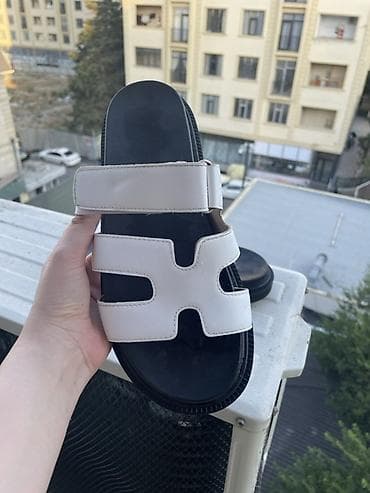 bağlı sandallar: Ağ rəngli qadın sandal modeli ‼️ Trendyoldan alinib, boyuk oldugu — 5