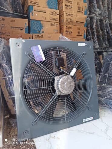 Zərərvericilərə qarşı mübarizə aparatları: Sənaye tipli divar ventilyatoru - Korpus: kvadrat metal panel, ön — 6