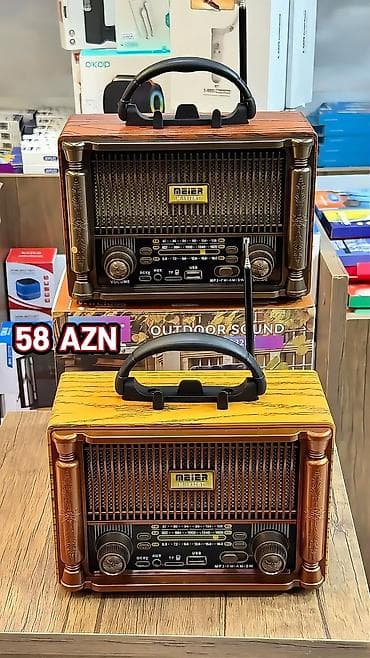 komp: RADİO Retro üslublu daşına bilən radio kolleksiyası – MEIER və YUEGAN — 1