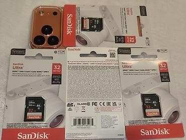 yadaş kartı: Məhsul: SanDisk Ultra SDHC UHS-I yaddaş kartı – 32 GB (2 ədəd paketdə) — 5