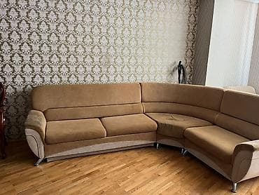 balaca divanlar: Künc divan – L formalı, yumru bucaq keçidli modul quruluş. - Rəng — 2