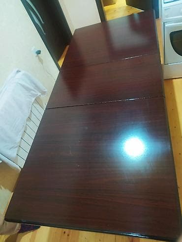 taxta: Yemək otağı dəsti – masа və stullar - Material: təbii ağac karkas — 1