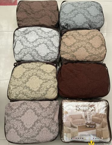 Divan üçün Yeni Xovlu rəng - Qəhvəyi Yataq örtüyü