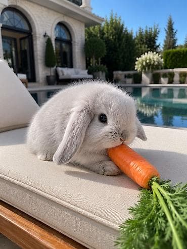 bars bit dermani: BOZ renqli Çox gözəl Holland Lop balası satılır. ✅ Təxminən 1 — 1