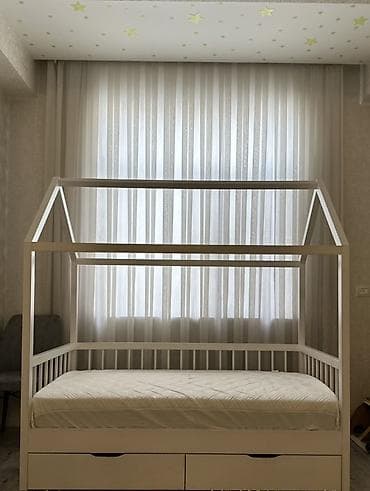 Uşaq üçün çarpayı Təmiz ağacdandır material Möhkəmdir 90 kg qədər çəki — 1