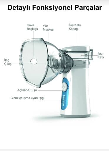 inqalasiya aparati qiymeti: Məhsul: FREELY Mesh Nebulizer Qiymətə metrolara çatdırılma daxildir — 4