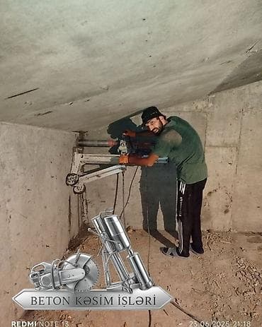 sef qapı: Beton kəsim və deşmə xidməti - Armaturlu beton, betonpanel, kərpic və — 3