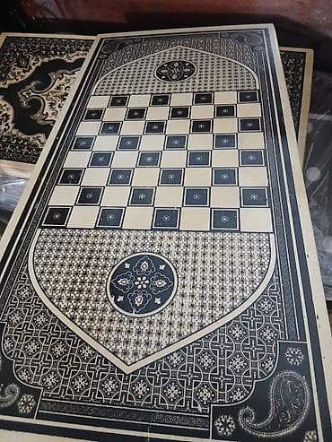 suse uzerinde sekil: 3 azn das ve zerler Məhsul: Oyma naxışlı taxta dama/şahmat lövhələri — 7