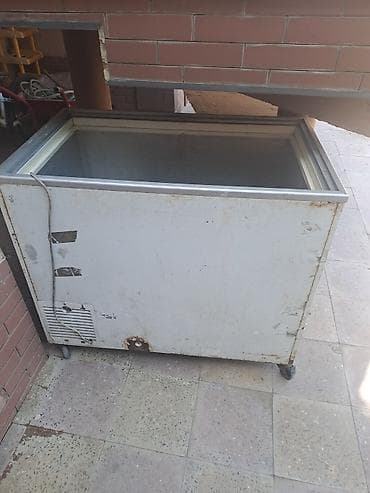 Ticarət üçün şüşə sürüşkən qapaqlı dondurma vitrin-dondurucu - Brend — 2