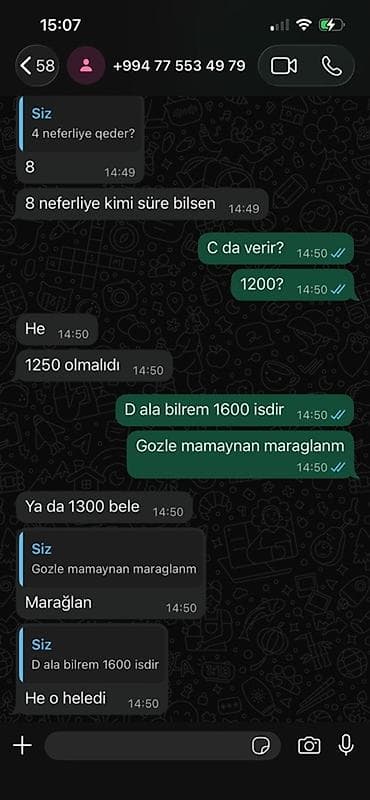 azpay əlaqə: Xidmət: WhatsApp yazışmalarının peşəkar şəkildə bərpası və analiz — 3