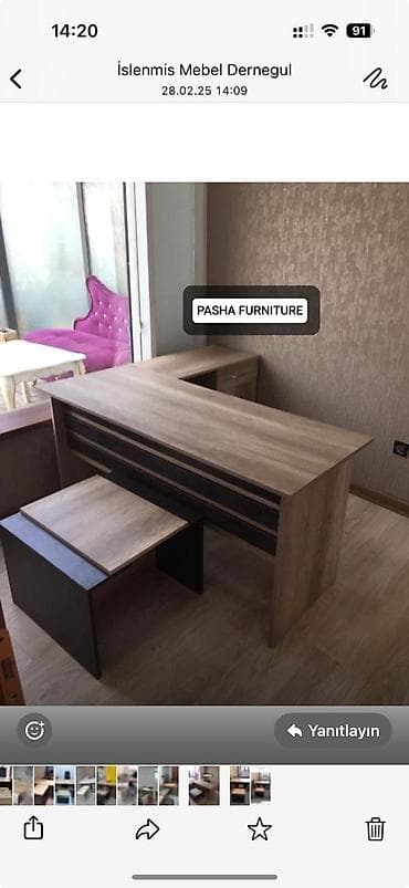 Ofis masaları: ✅Stokda: 8 ədəd var ✅Yenidir! qiymət real öz qiymətidir! — 1