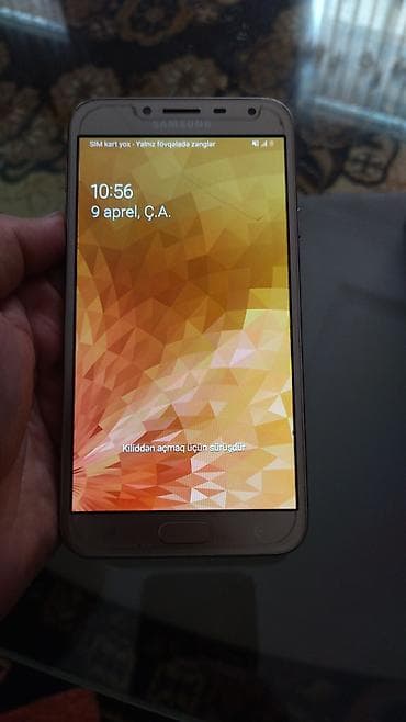 samsung j4 ekran: Samsung Galaxy J4 2018, 16 GB, rəng - Qızılı, Sensor — 2