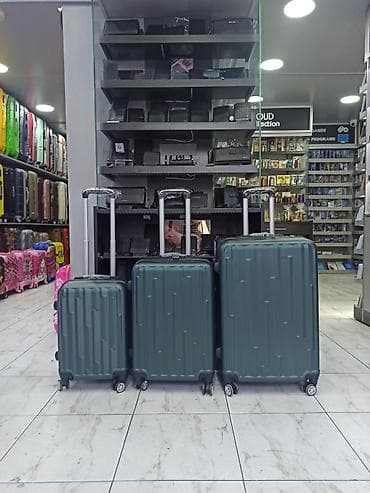 Çamadanlar: Sərnişin baqaj dəsti – 3 ölçüdə sərt korpuslu çamadanlar - Ölçülər — 1