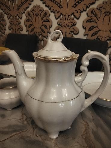 mis caydan: Çay dəsti, rəng - Ağ, Farfor, Polşa — 2