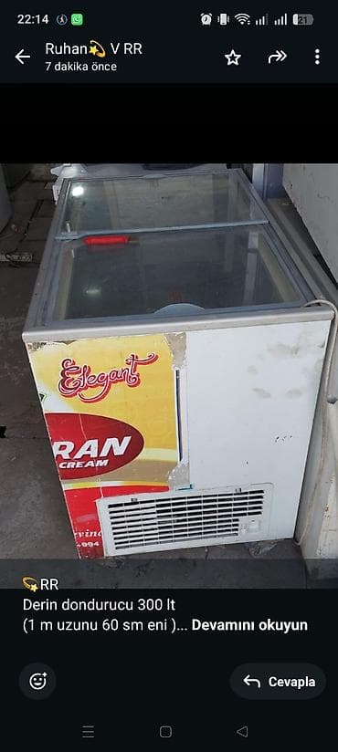 💫RR Derin dondurucu 300 lt (1 m uzunu 60 sm eni ) Qiymet 350 azn tam