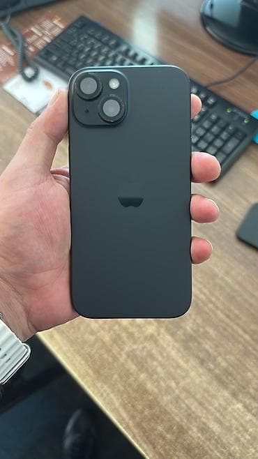 ipad pro m5: IPhone 15, 128 GB, Midnight, Simsiz şarj, Face ID, Sənədlərlə — 5