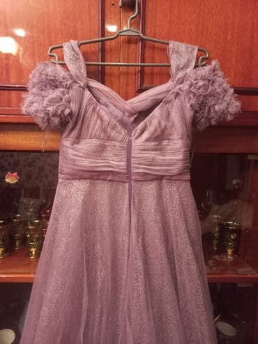 Мужская обувь: Bənövşəyi rəngdə, tam uzunluqda ziyafət paltarı. yeni kimidir, 1 defe — 4