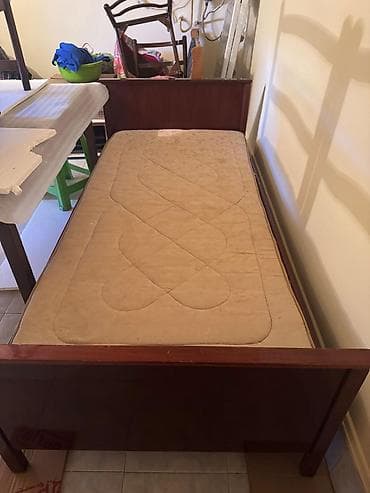 Təknəfərlik çarpayı, Matras ilə, Siyirməsiz