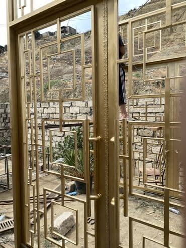 купить железные ворота: Müasir üslubda dizayn edilmiş bu metal darvaza həm estetik görünüş — 5