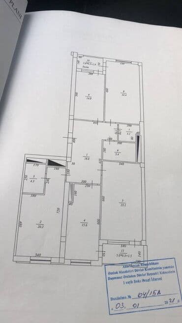 sebail rayonu: M. Həzi Aslanov, 4 otaqlı, Yeni tikili, m. Həzi Aslanov, 153 kv. m — 4