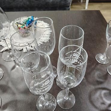 plastmas qablar: Qədəhlər, rəng - Çəhrayı, Şüşə — 8