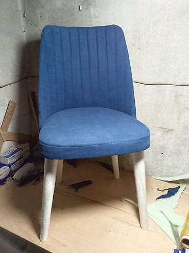 Mətbəx üçün, Qatlanmayan, rəng - Göy Stul