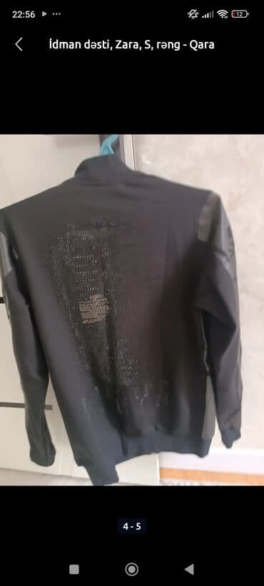 спортивный костюм азербайджан: Мужской спортивный костюм, Zara, S, цвет - Черный — 5