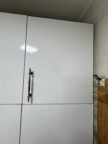 İşlənmiş, 6 qapı, Ağ, Digər material, Açılan, Düz dolab — 4